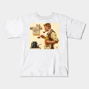 Coffee, Joseph Christian Leyendecker Kids T-Shirt